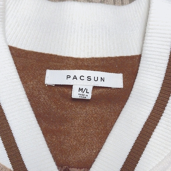 Rare Pacsun Patchwork Varsity Jacket - Picture 6 of 15